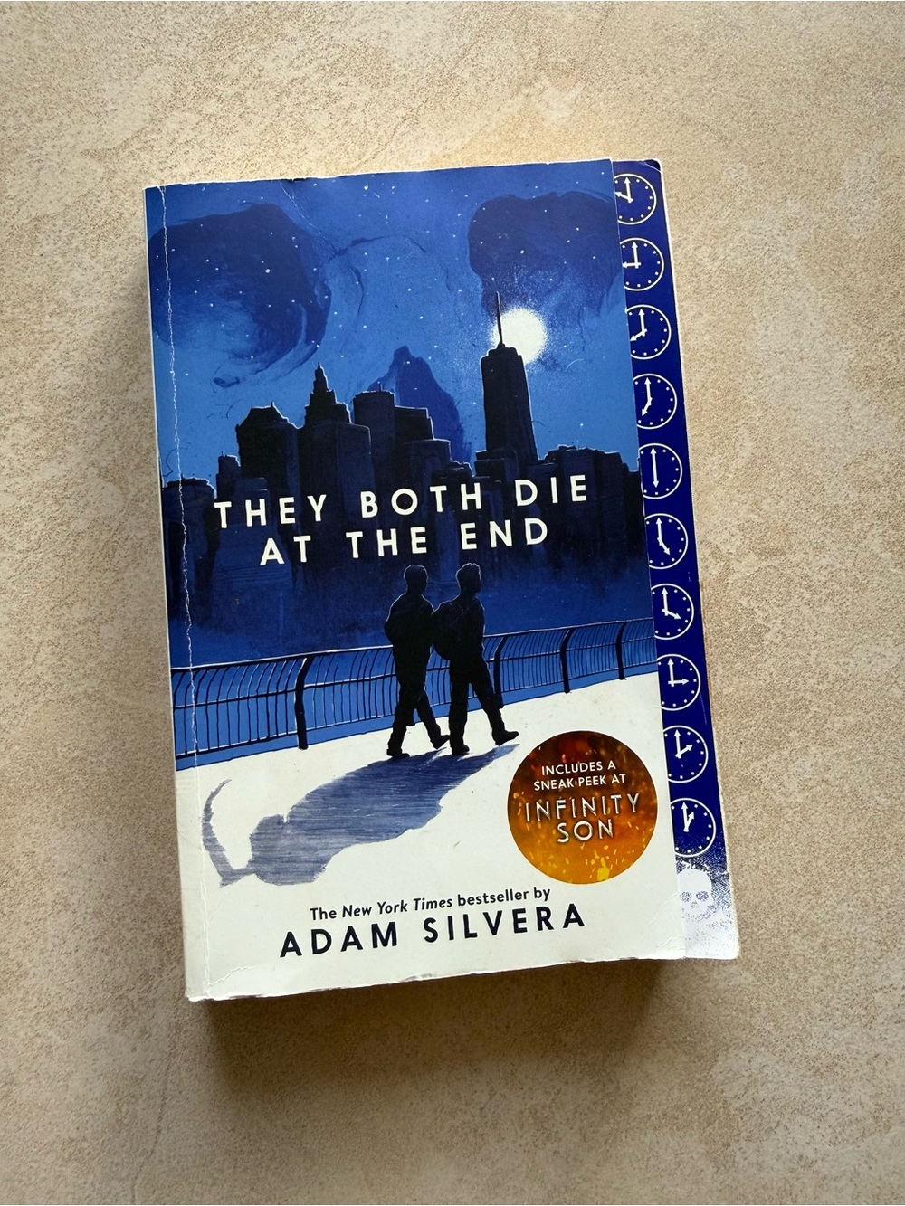 They Both Die at the End by - Blue Paperback Book
